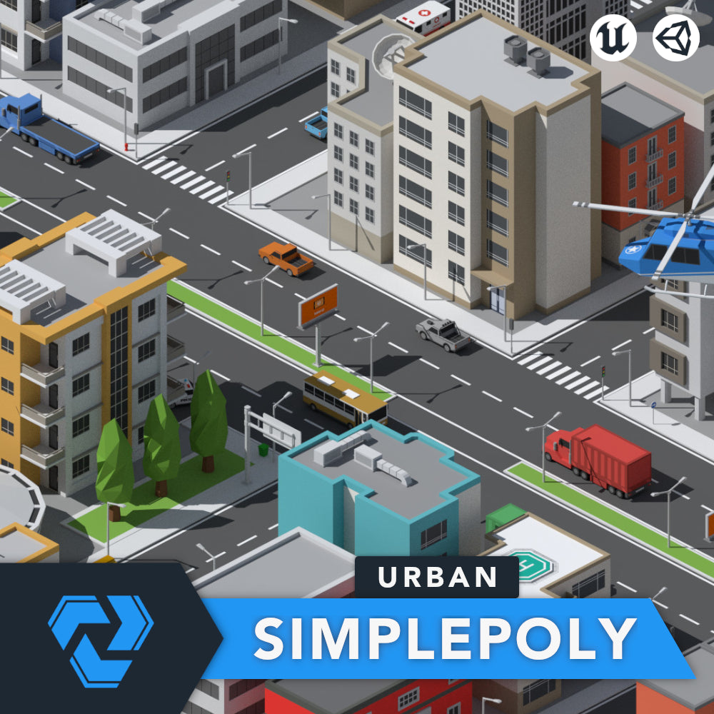 SimplePoly Urban - Low Poly 3D Assets – VenCreations
